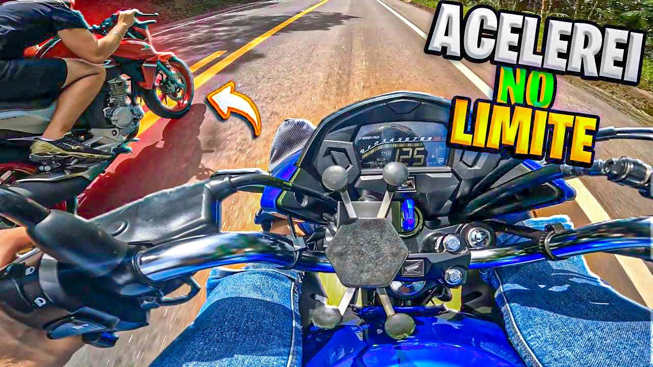 ACELEREI A TITAN 160 VS TWISTER 250 😈