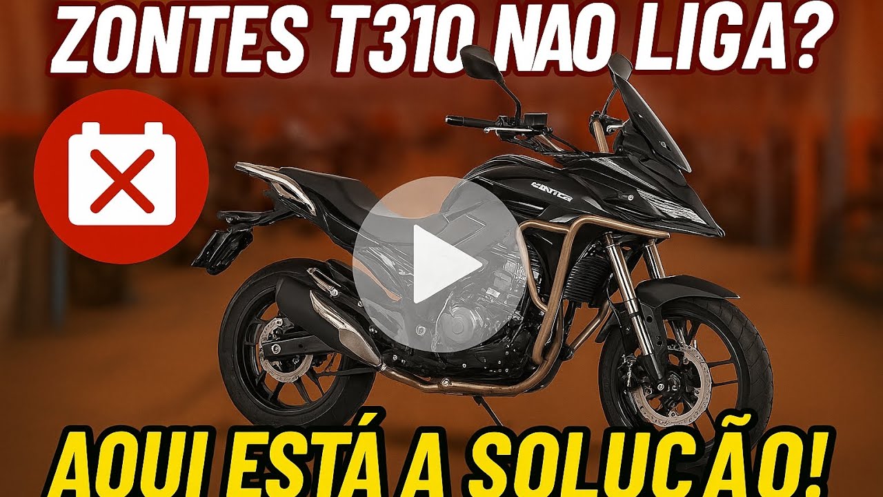 Sua Moto Zontes T310 Suzuki, não liga? Tente essas alternativas mencionadas no vídeo.
