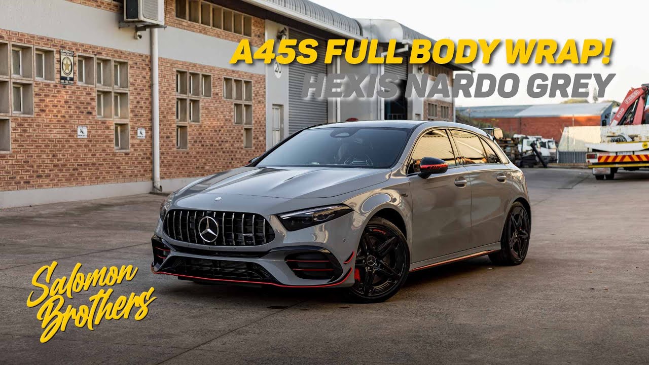 Mercedes-Benz A45s Full Body Wrap with Hexis Nardo Grey! | Salomon Brothers