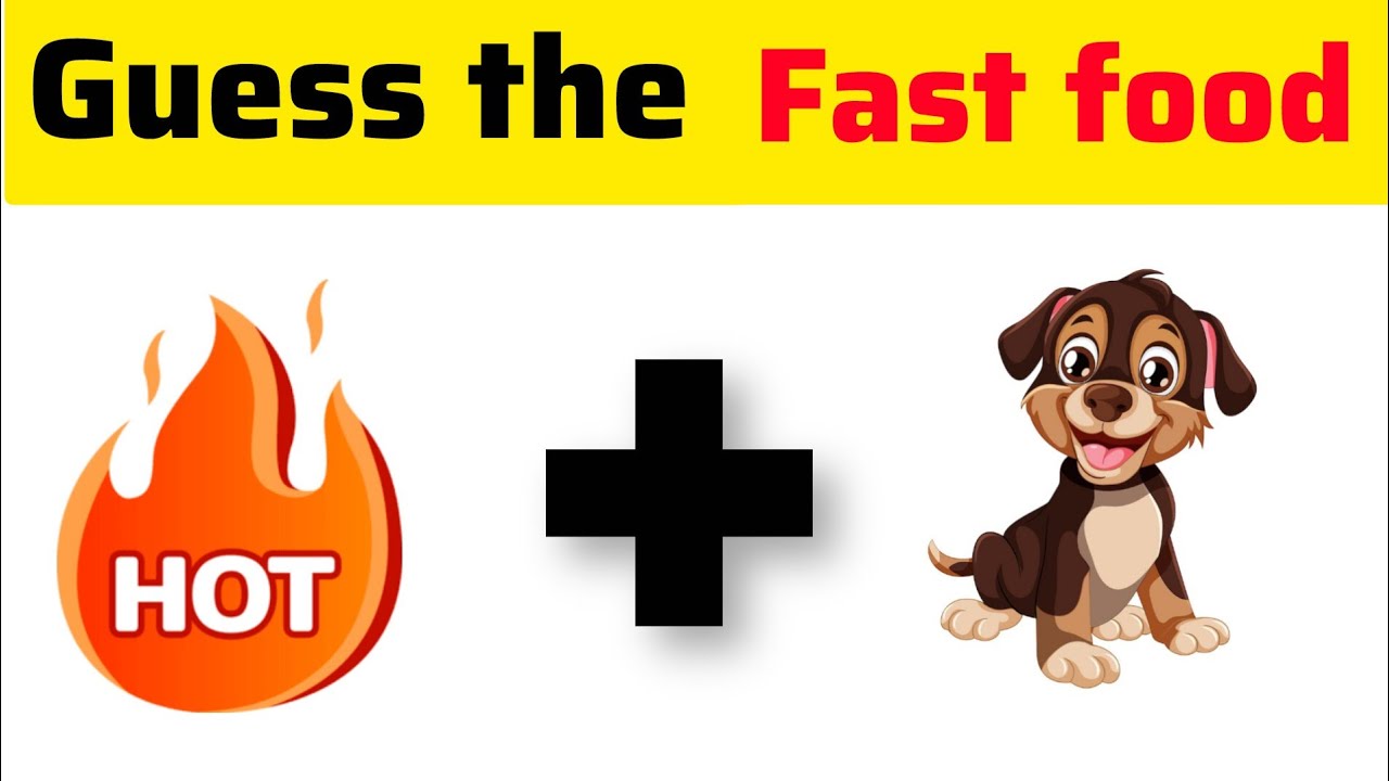 Guess the Fast food name by emojis 😱 | 99 % Fail 🤯