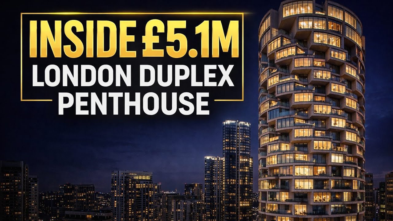 Inside £5.1M Duplex Penthouse in Canary Wharf | One Park Drive