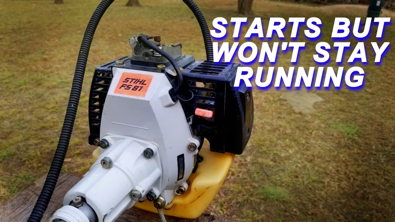 Ремонт триммера Stihl FS81, который заводится, но не работает.