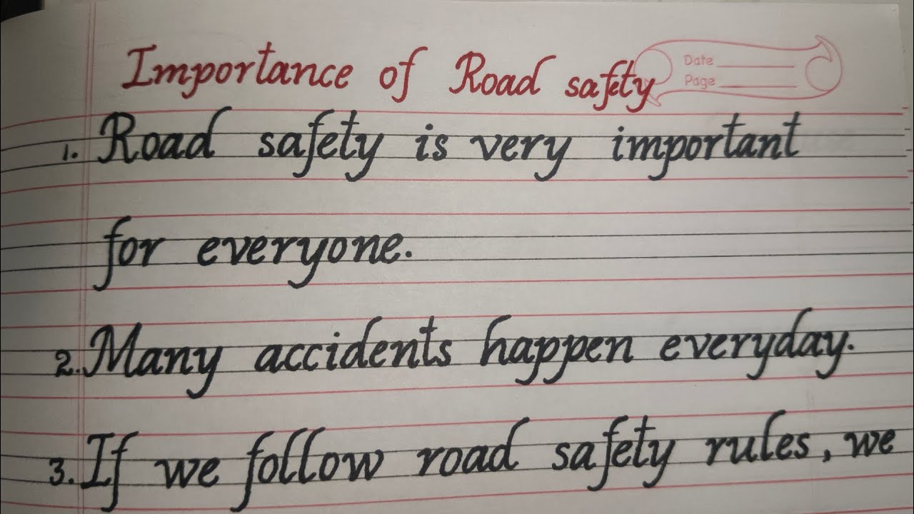 Easy points about importance of road safety 