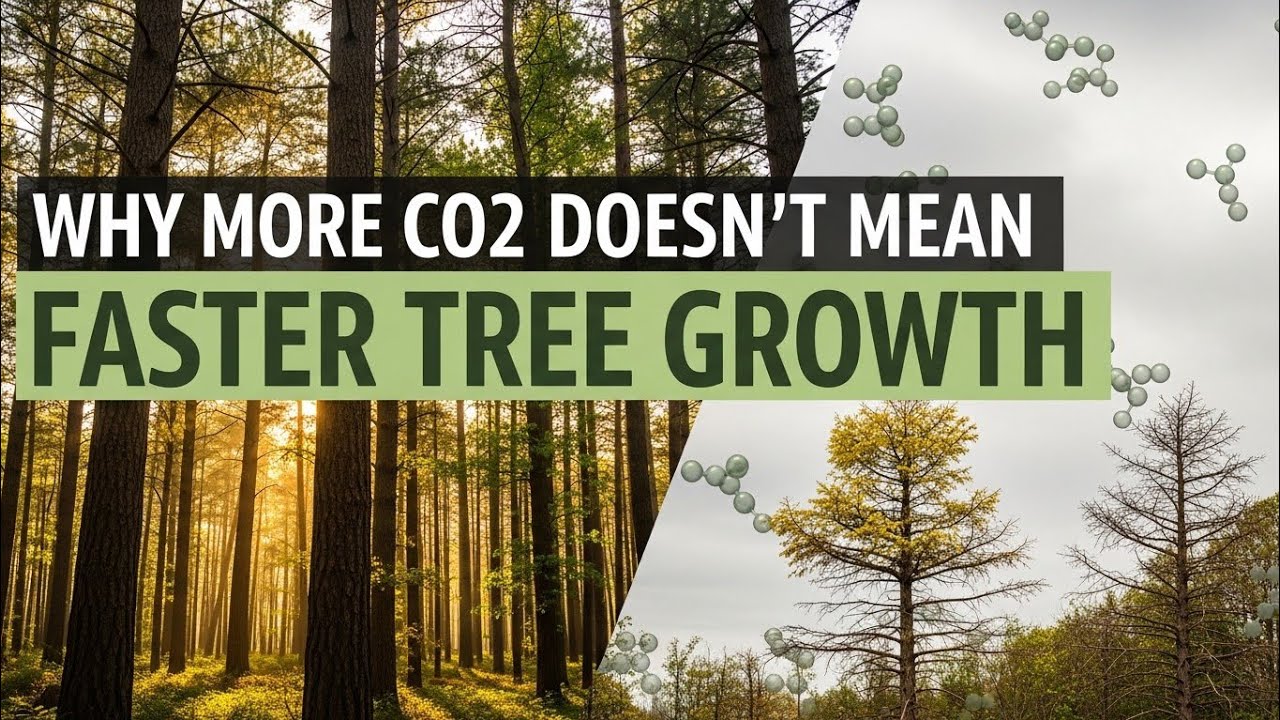 Почему увеличение концентрации CO2 не означает ускорение роста деревьев
