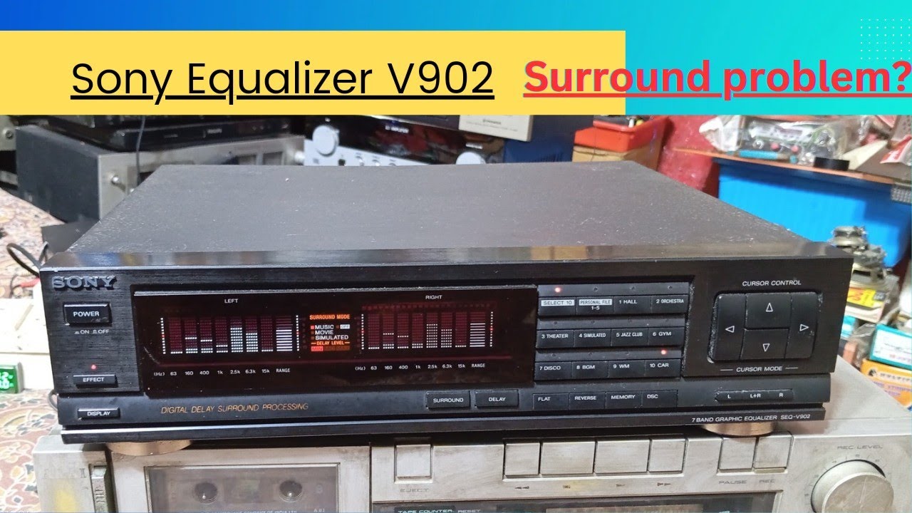 How to repair Sony graphic Equalizer SEQ V902 7+7 band, made in japan 👍