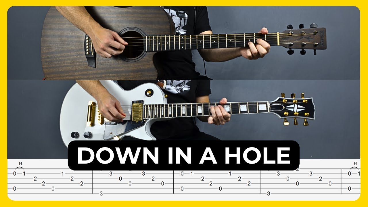 Down In A Hole - Alice In Chains | Tabs | Guitar Lesson | Cover | Tutorial | Solo | All Guitar Parts
