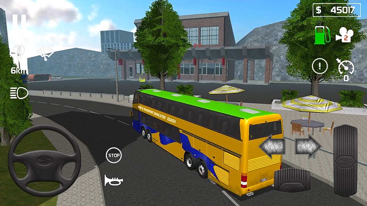 Public Transport Simulator Coach #19 - Frankfurt To Stuttgart | Driving Bus Planer | Mobile Gameplay
