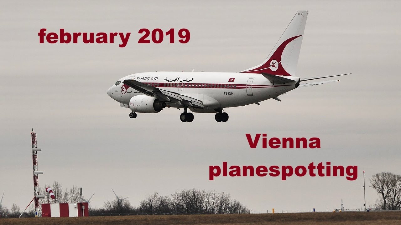 41. Vienna ten-minute planespotting february 2019 Airbus A319 A320 A380 Boeing 737 Austrian Tunisair