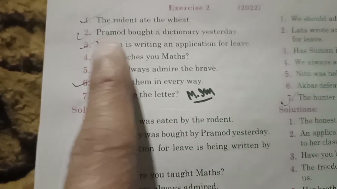 #up #board class 10 English active passive in 5 minutes 