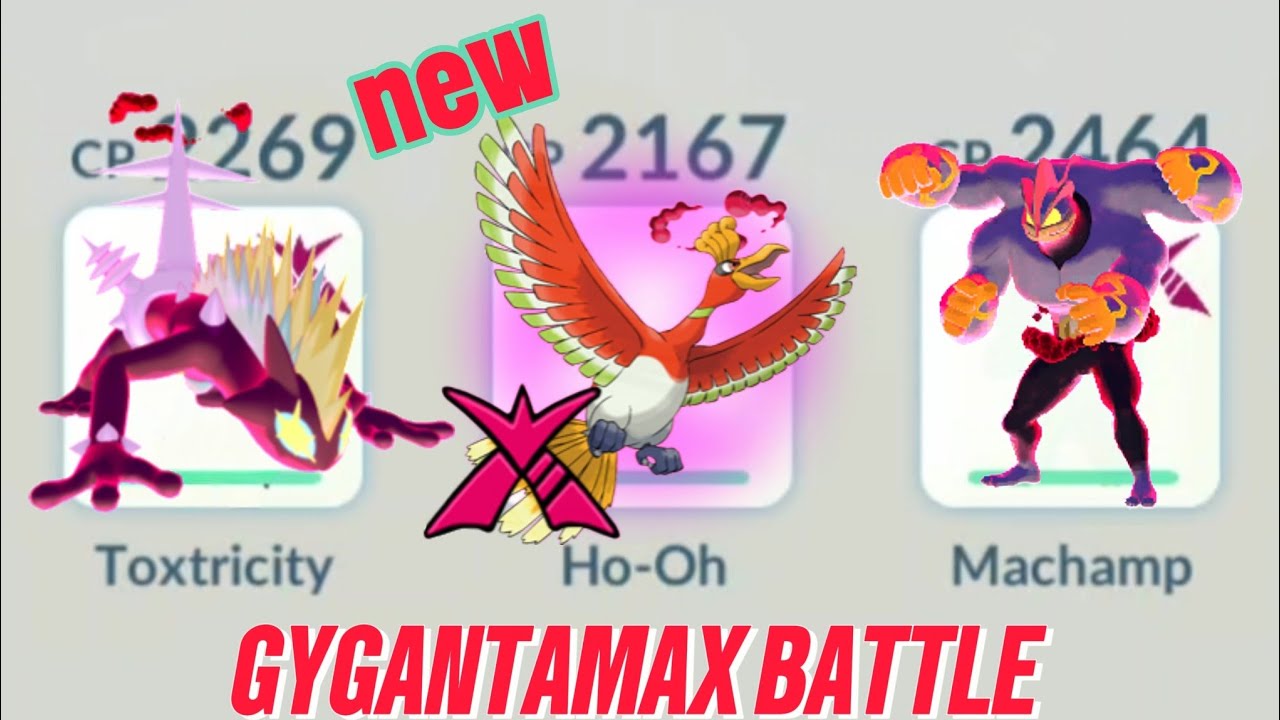 😱 All GYGANTAMAX POKEMON BATTLE IN POKEMON GO Using G-MAX TOXTRICITY HO-OH AND MACHAMP POKEMON GO 
