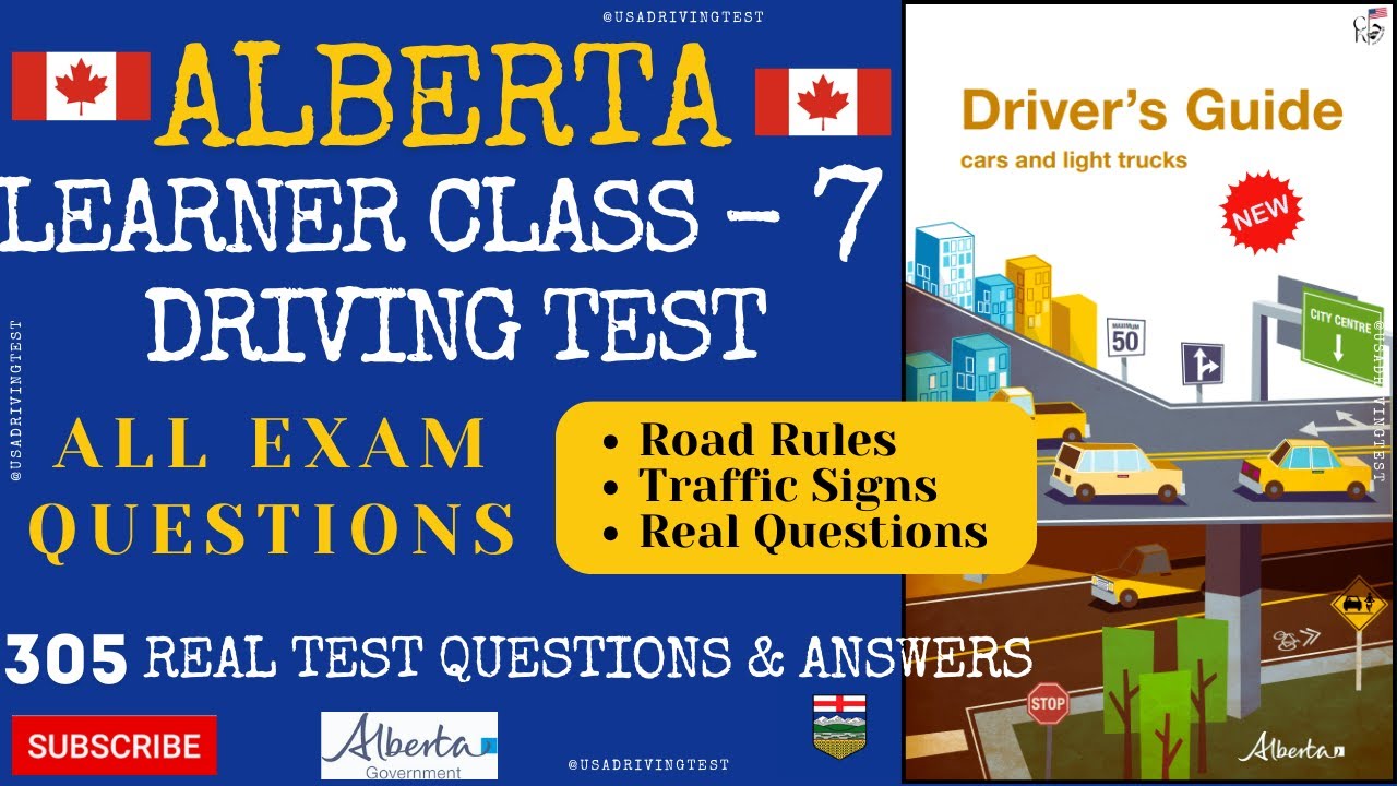 Alberta Learner Class 7 Test - 2026 | Alberta Learners Practice Test -2026 | class 7 license Alberta