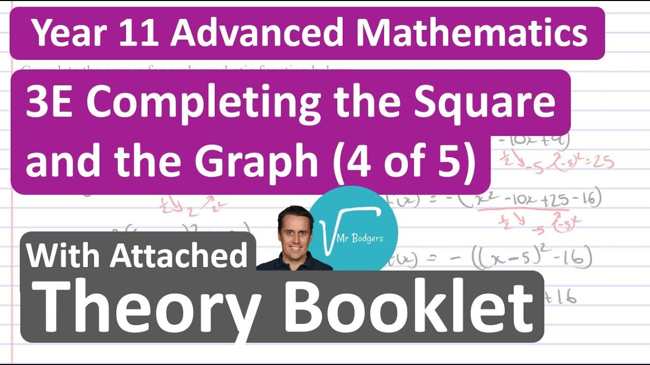 3E Completing the Square and the Graph (4 of 5)