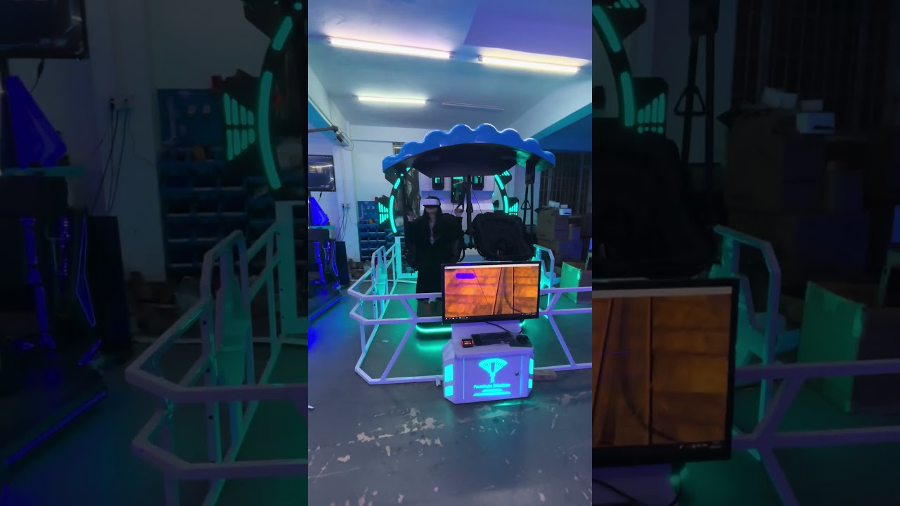 Double players VR Parachute game machine 