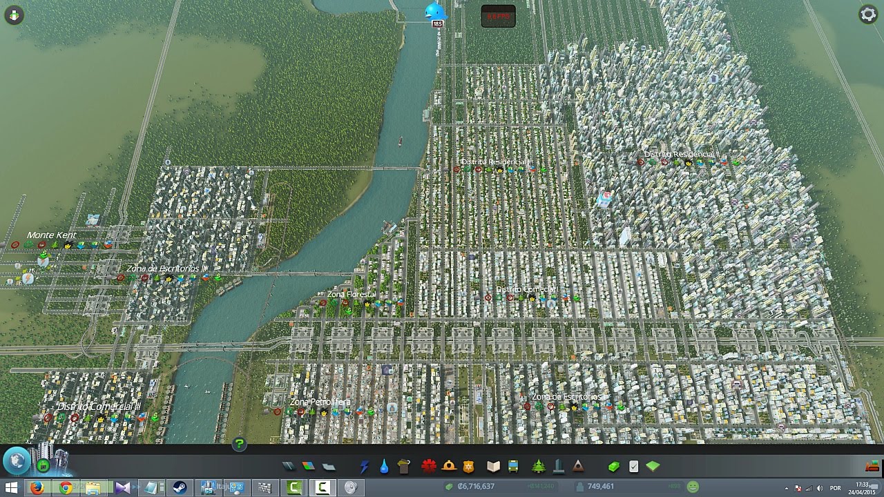 Cidade de 750 mil habitantes - Cities Skylines #1