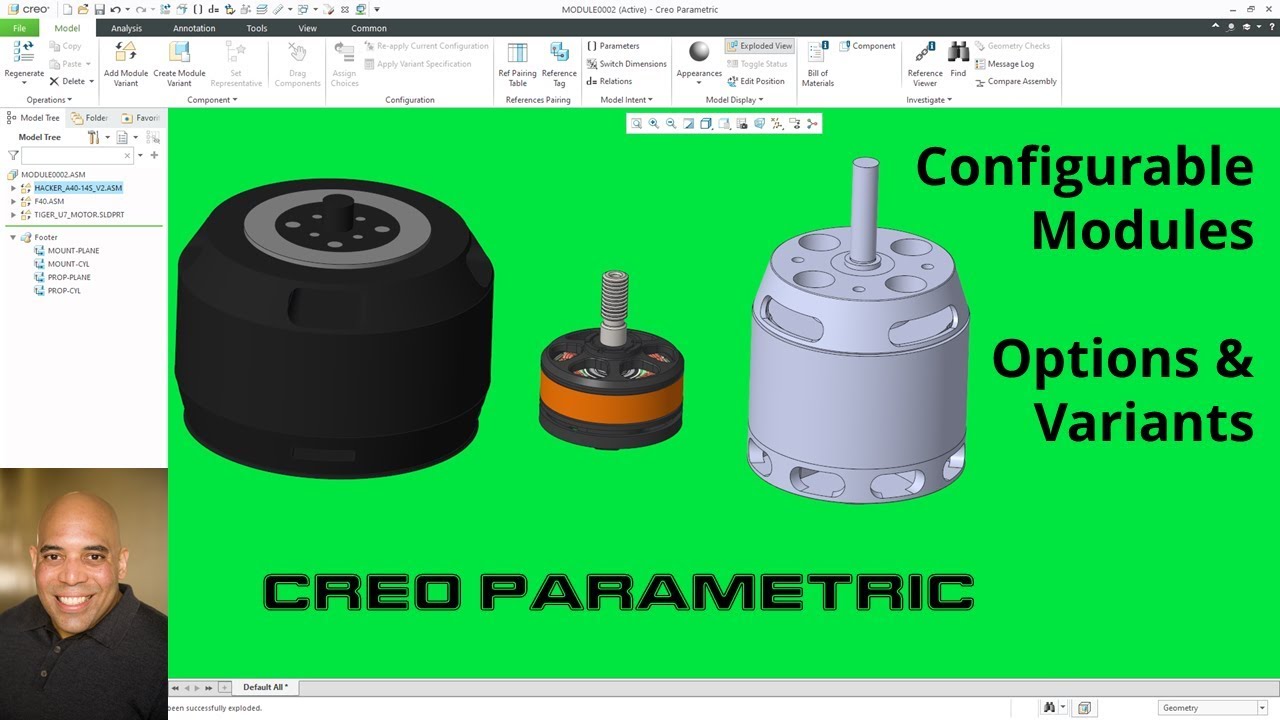 Creo Parametric - Configurable Modules - Options Modeler