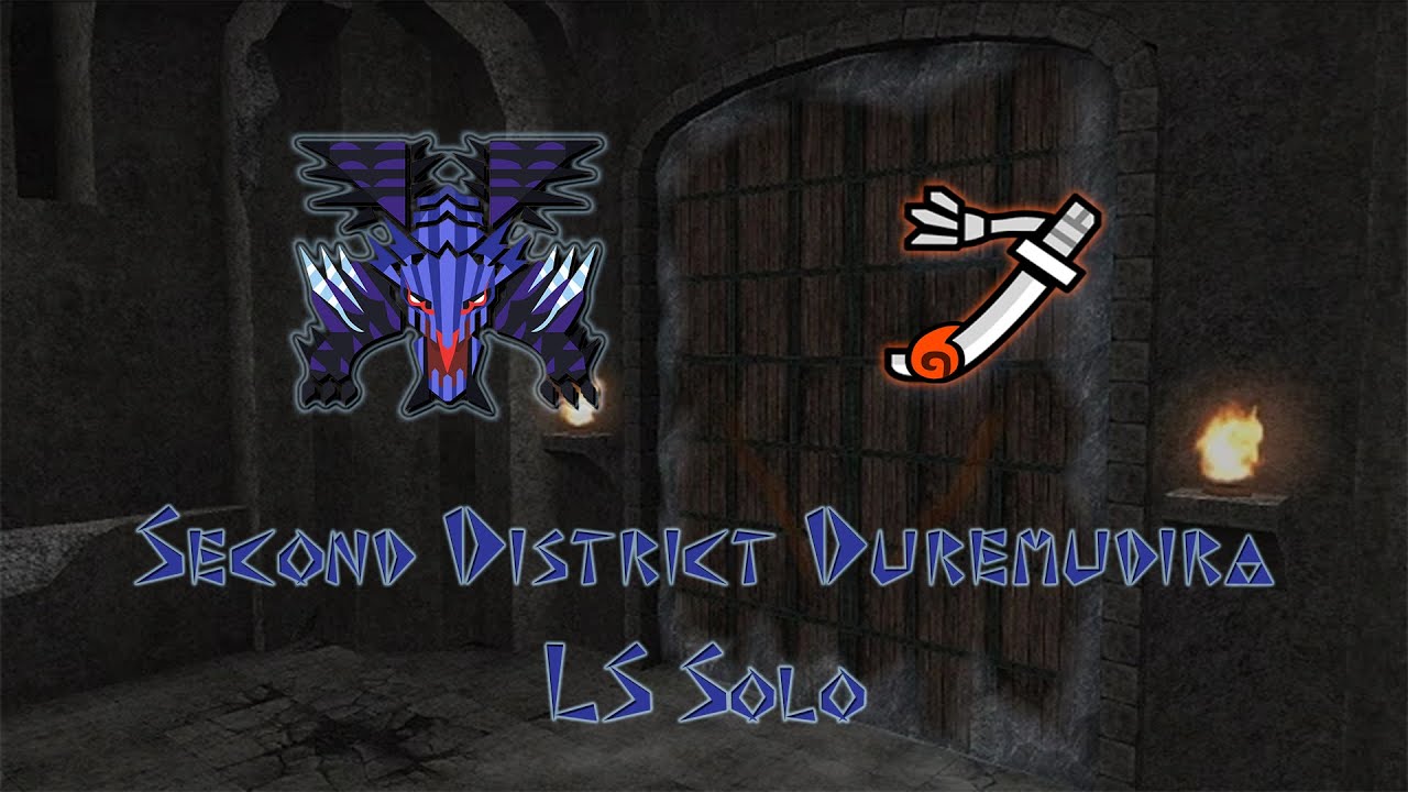 MHFZ - Second District Duremudira LS Solo | 天廊二区 ドゥレムディラ 太刀ソロ