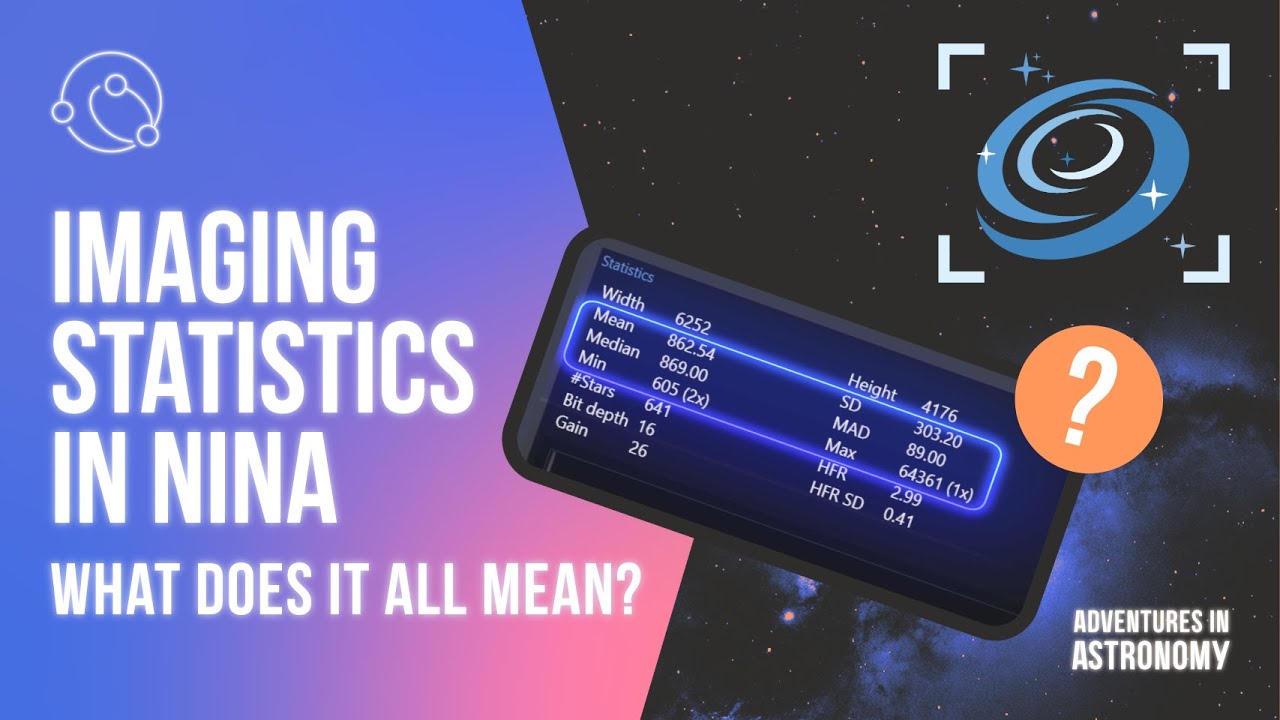 Improve Your Subs Using NINA’s Statistics: Brightness, Focus & Seeing Explained
