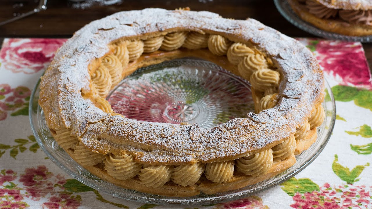Paris Brest con crema de praliné de avellanas