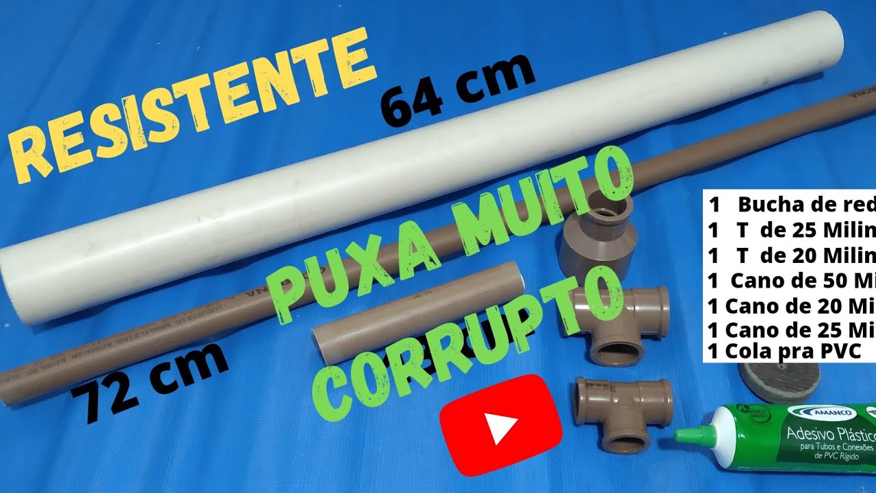 Como Fazer Bomba de Puxar Corrupto da Areia - Barato e Facil de Montar