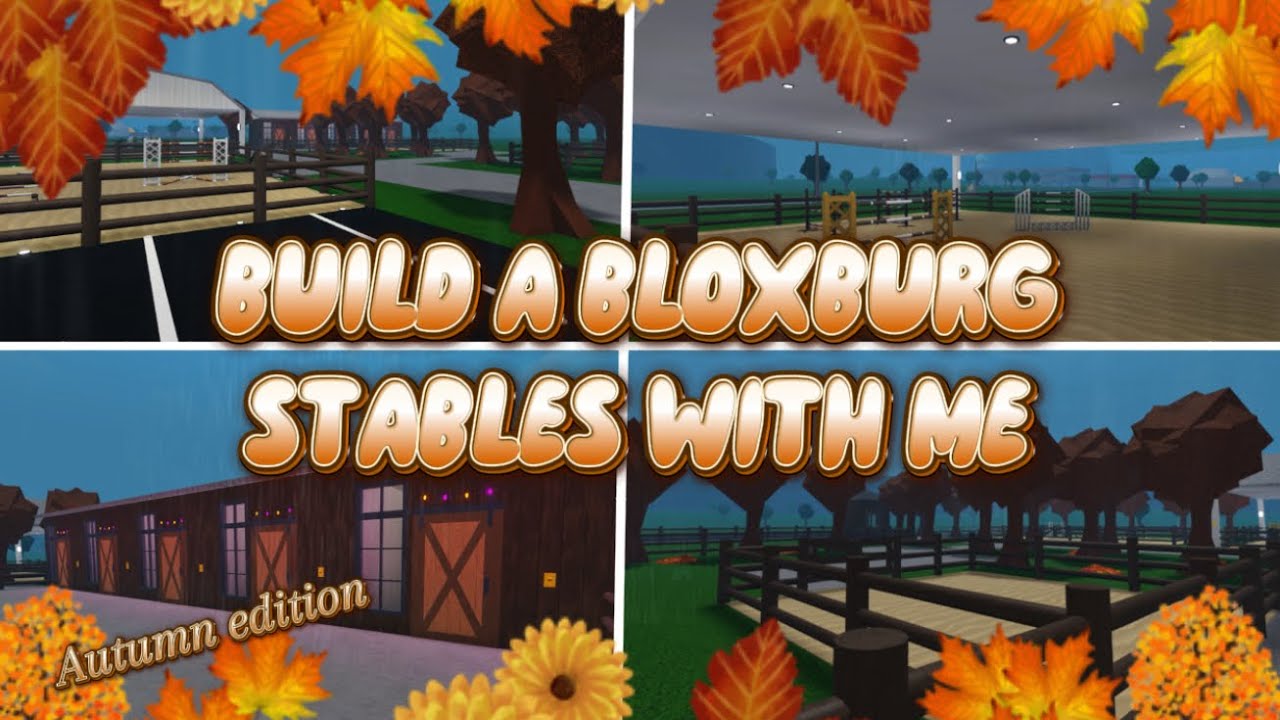 BUILD AN 🍁AUTUMN🍁BLOXBURG STABLES WITH ME!!!     //voiced//      *really pretty*