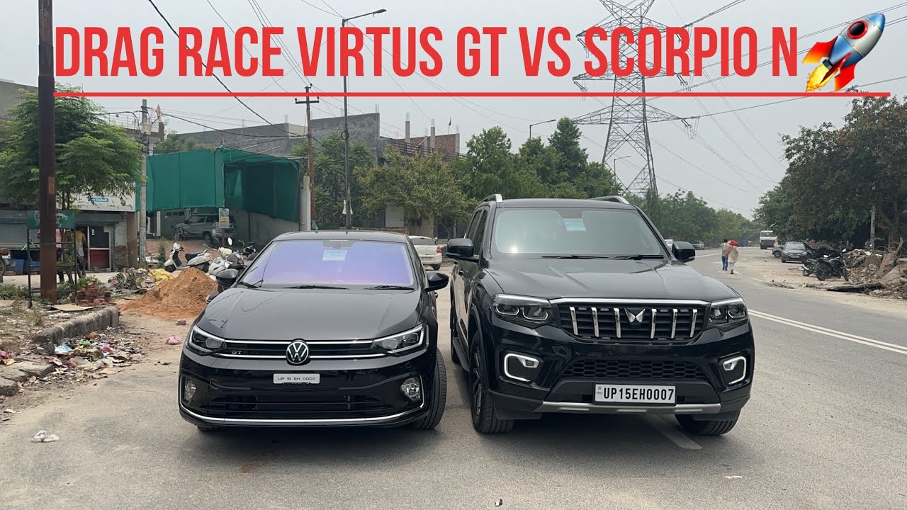 DRAG RACE VIRTUS GT VS SCORPIO N 🚀🏆