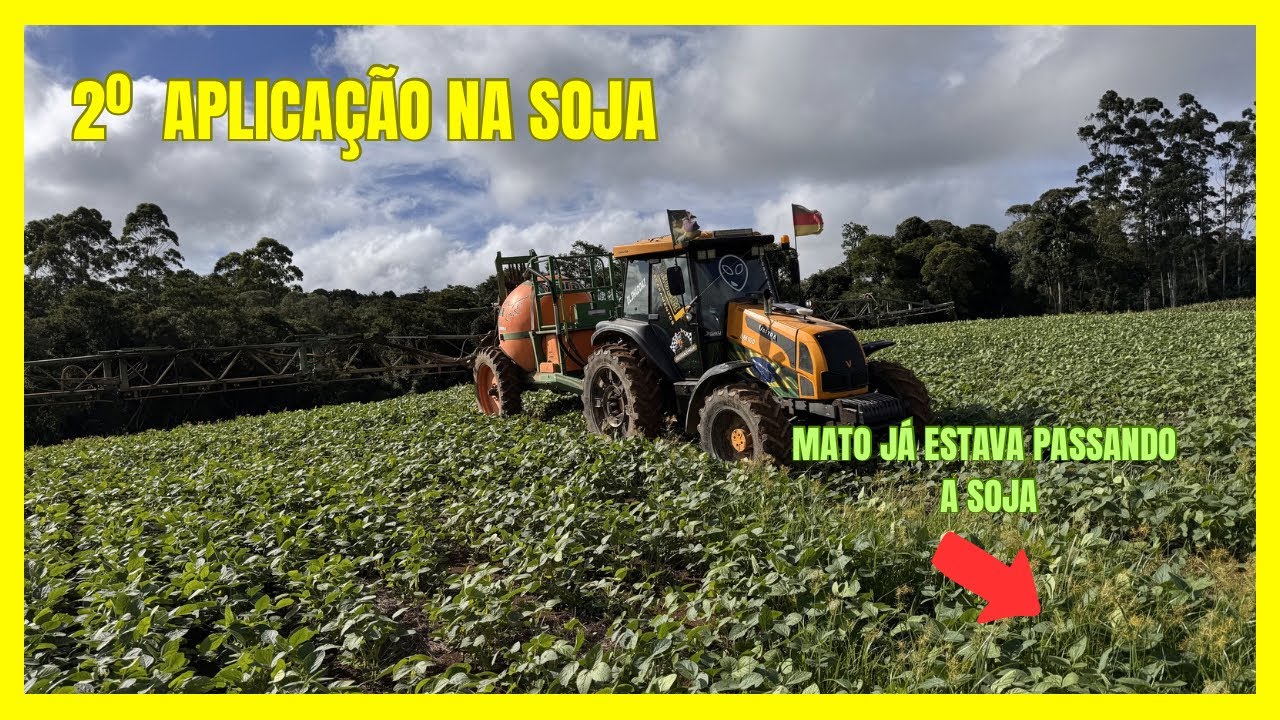 Fizemos a 2º aplicação CONTRA o MATO na soja! 🌱🌱