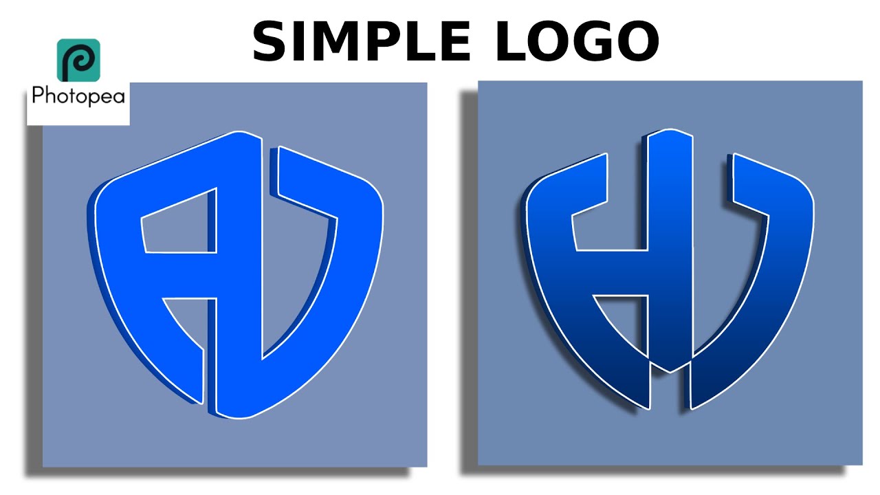 Simple Logo Design, Photopea Tutorial
