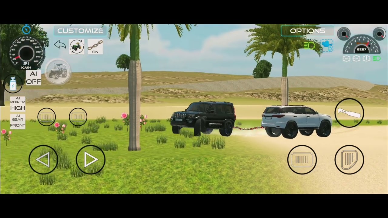 Black Scorpio vs Fortuner Offroad Race 🔥 | Indian Vehicles Simulator 3D Game