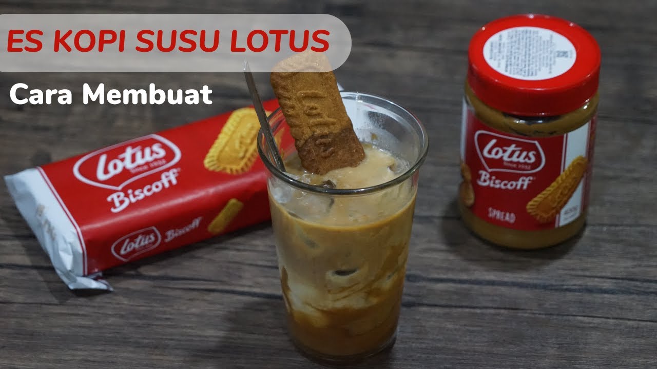 Cara Membuat Es Kopi Susu Lotus - Resep Minuman Kopi