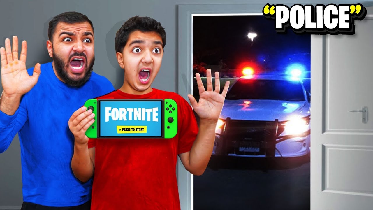 Сумасшедший сосед вызвал на нас ПОЛИЦИЮ во время игры в Fortnite..