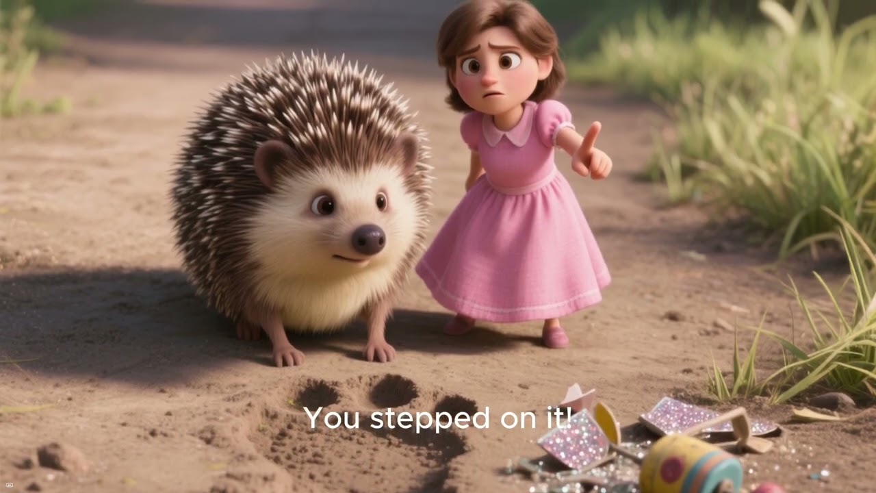 Ласковый ёжик, владелец новой игрушки