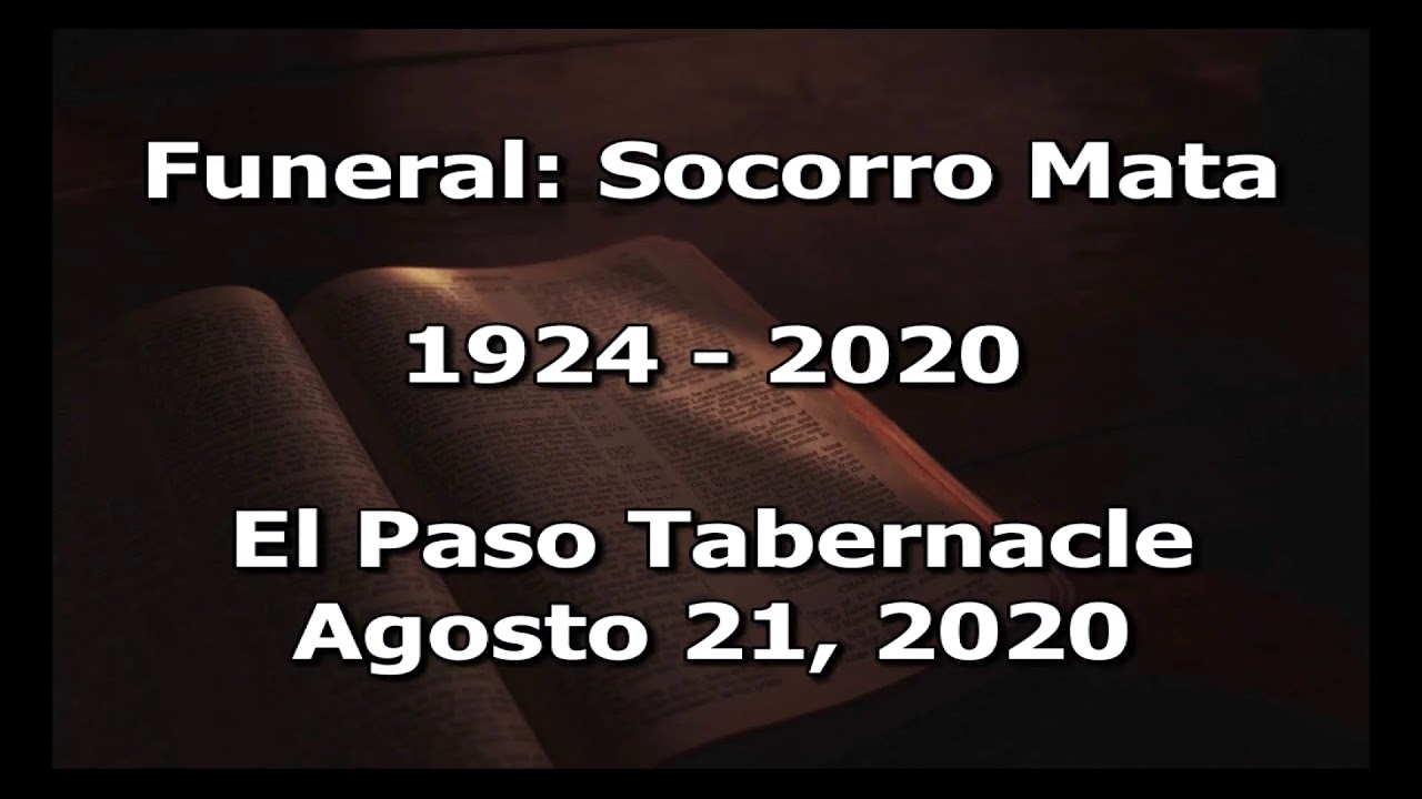 Funeral: Socorro Mata