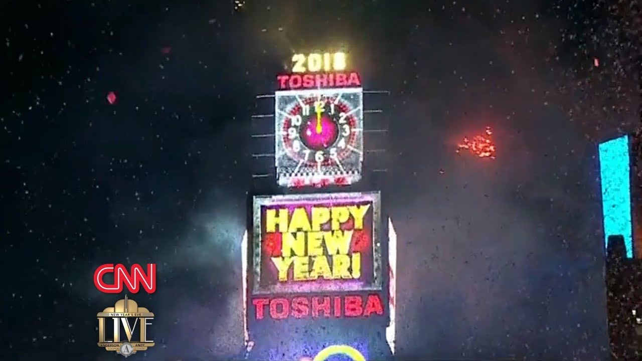 CNN's New Year's Eve Live 2018 with Anderson Cooper and Andy Cohen (Times Square Ball Drop)
