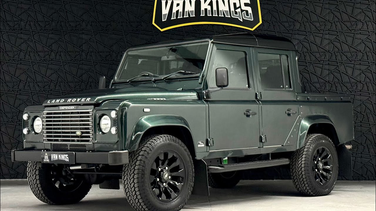 2008 Land Rover Defender 110 Double Cab Pick up in Galway Green #landrover #defender #defender110 