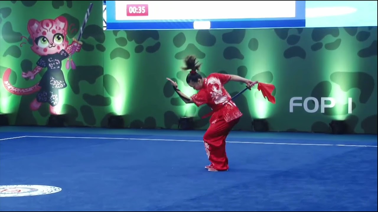 The 17th World Wushu Championships Women’s Daoshu 🥇：Jia Rong LEE（MAS)