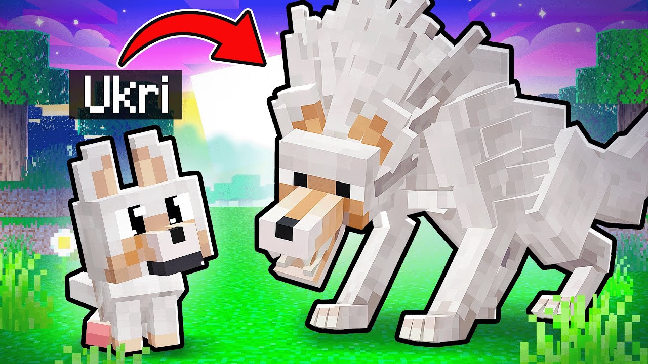 Vom BABY zum ALPHA WOLF in Minecraft!