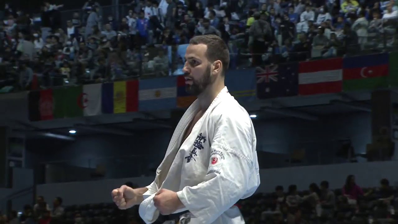 Lukas Kubilius vs Evgeny Otopkov The 12th World Karate Championship