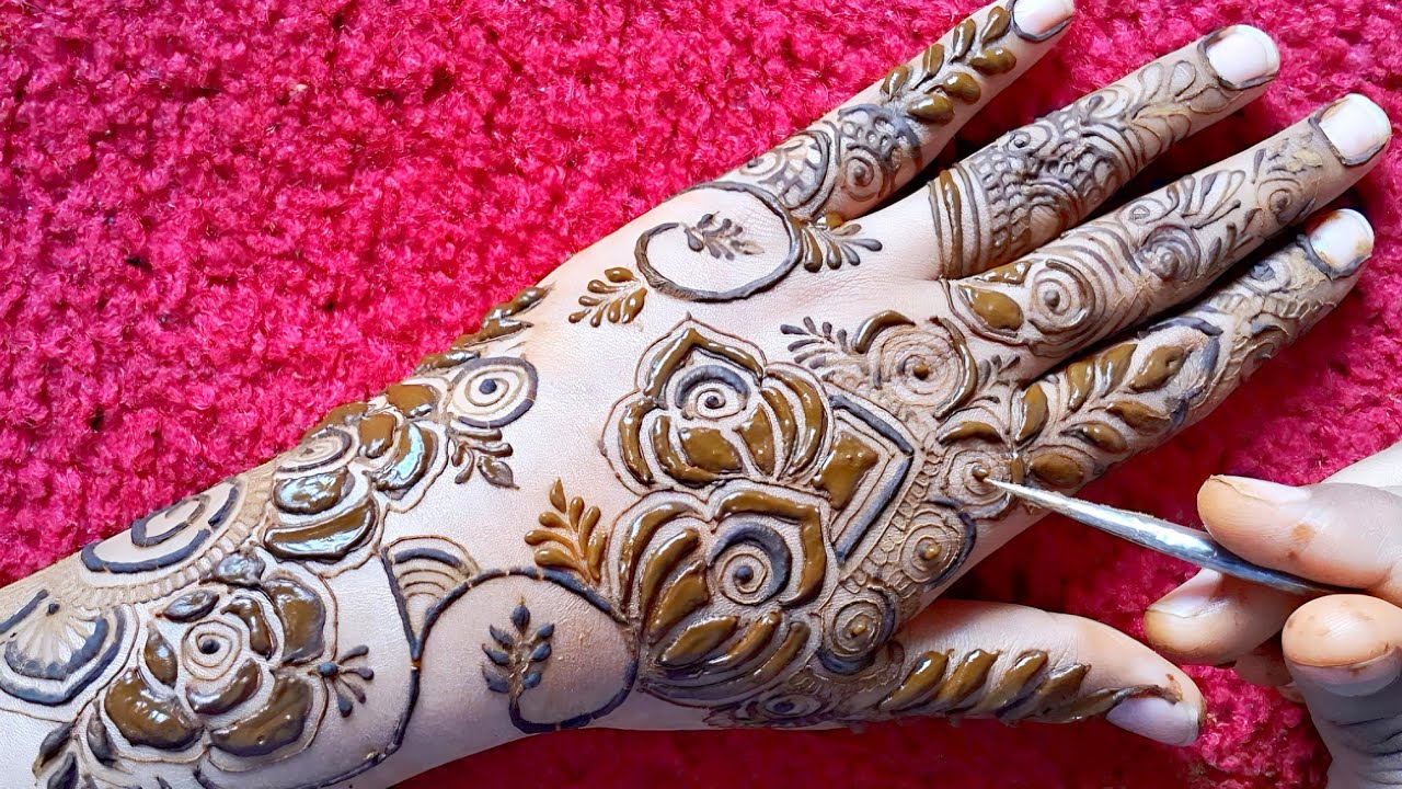 Eid mehndi design | Back hand stylish mehndi design | Easy mehndi design | Mehndi design simple 