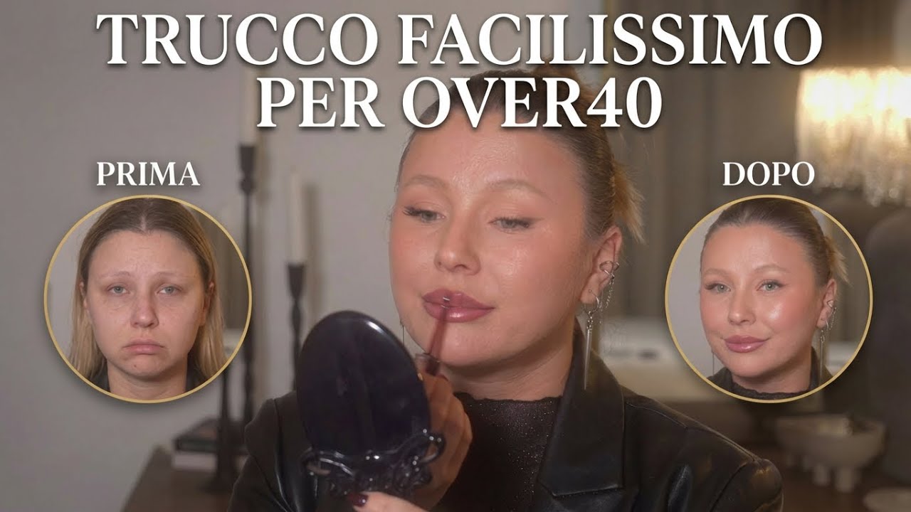 Trucco da giorno Over 40: base luminosa che non segna in 10 minuti