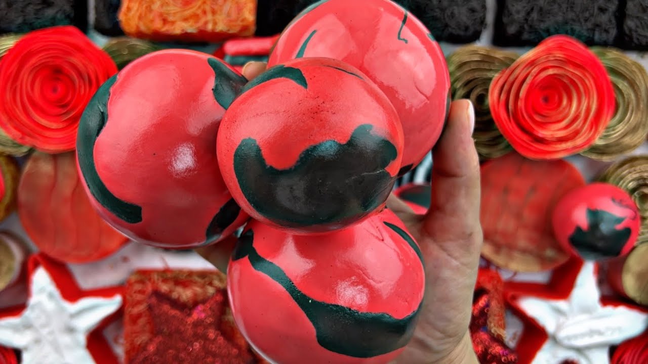 ASMR soap cubes 🖤clay cracking/ crushing soap boxes with glitter and foam ❤️balls