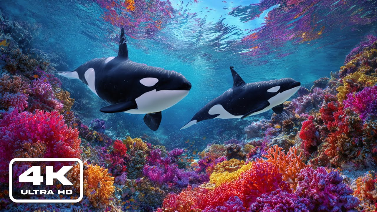 Aquarium Harmony in 4K 🐡| Mesmerizing Coral Reefs & Playful Marine Life