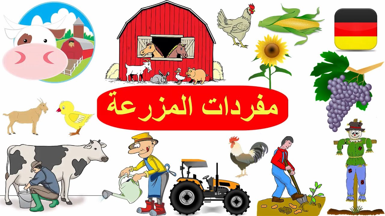 مفردات المزرعة بالألماني - كلمات العمل الالمانية