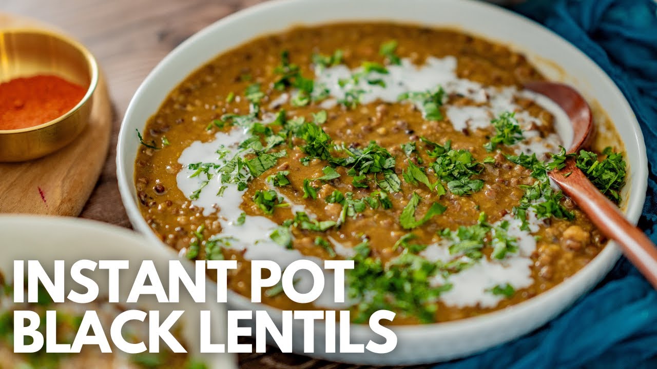 Oil-free Instant Pot Black Lentils: Quick And Easy Recipe | Anti-Inflammatory Diet