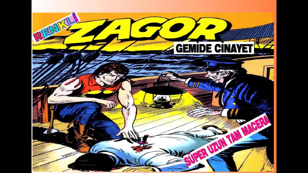 ZAGOR ( GEMİDE CİNAYET ) RENKLİ SÜPER UZUN TAM MACERA