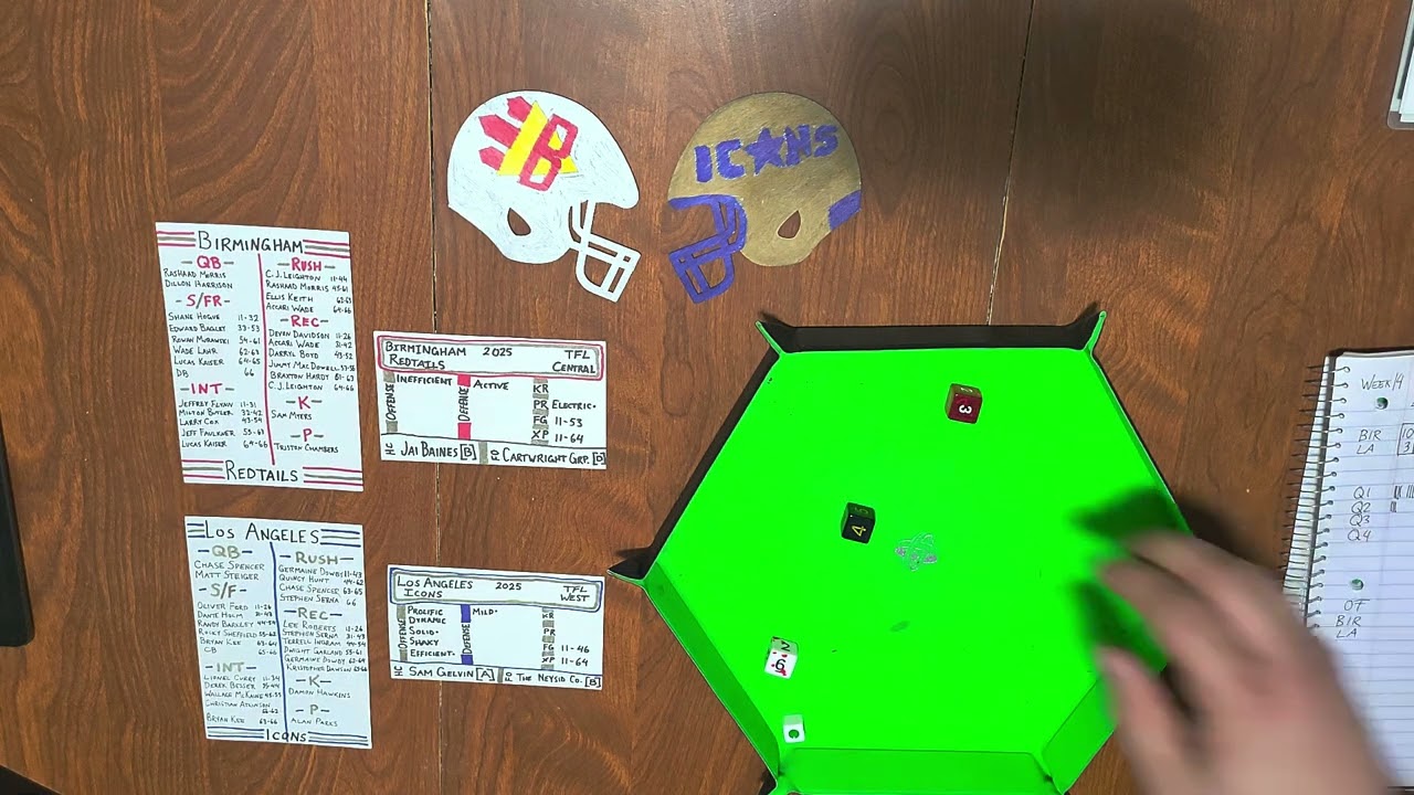 TFL 2025-26 Week 14 Doubleheader - Al Wilson's Fast Drive Football v1
