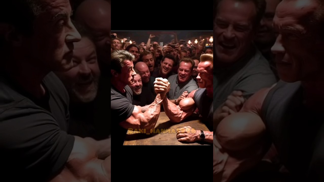 Arnold vs Sylvester Stallone || Arm wrestling