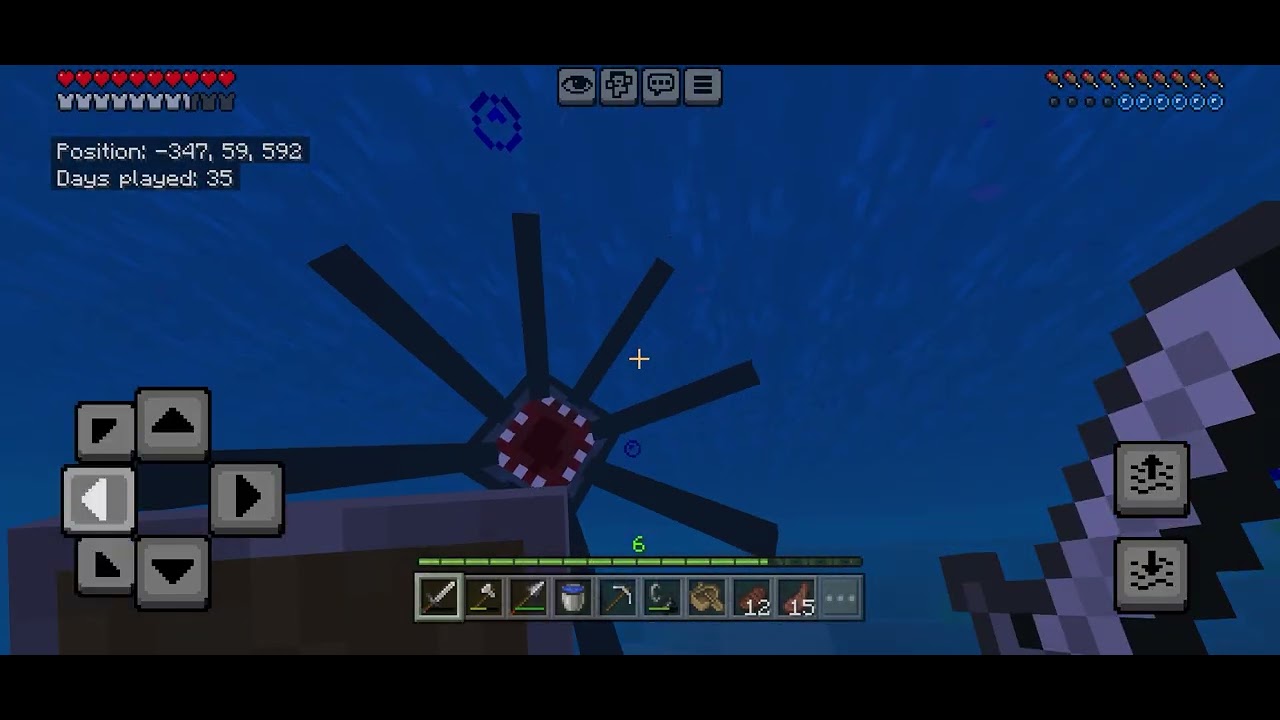 Playing Minecraft