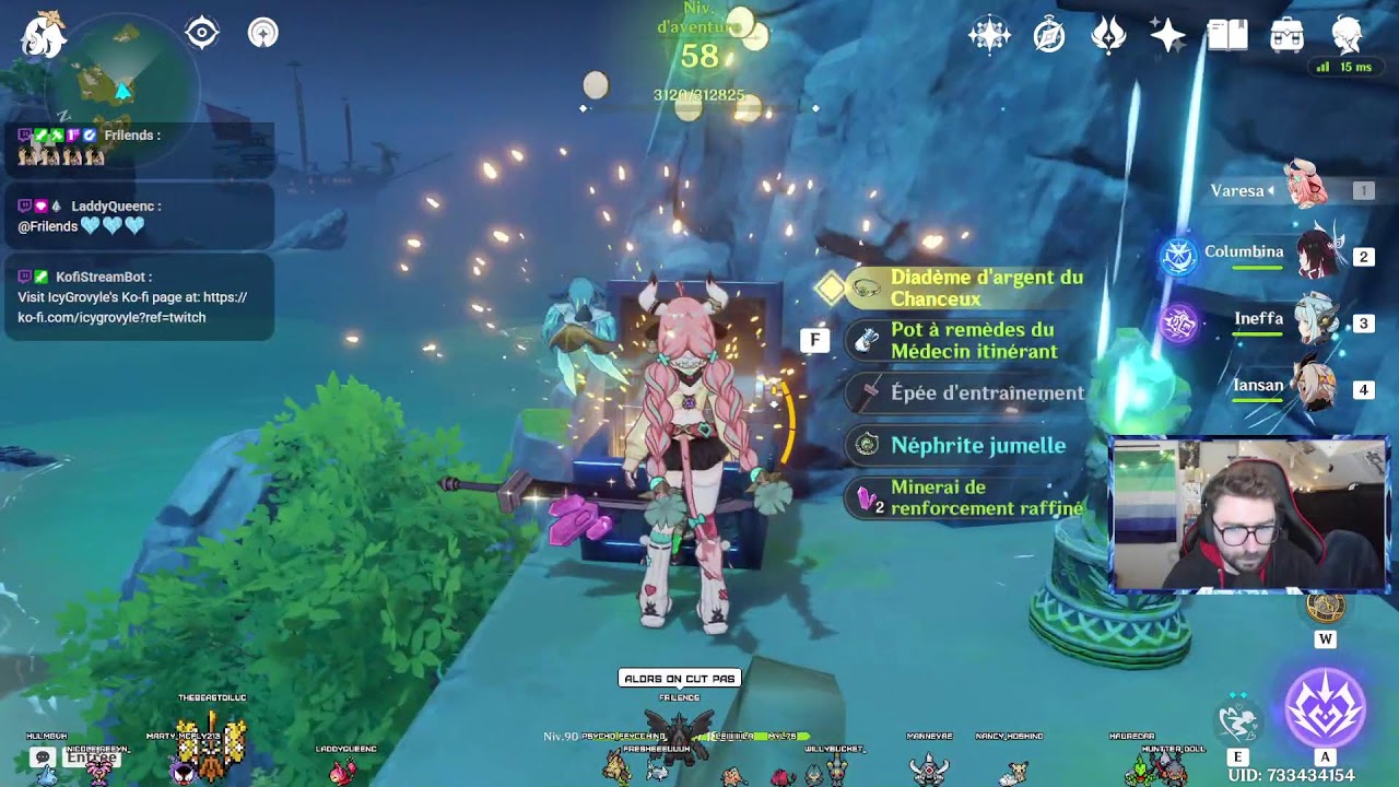 ❄️Genshin Impact ! On explo/farm Liyue chez frifri et 20h30 on fait pareil mais à NK chez moi !❄️