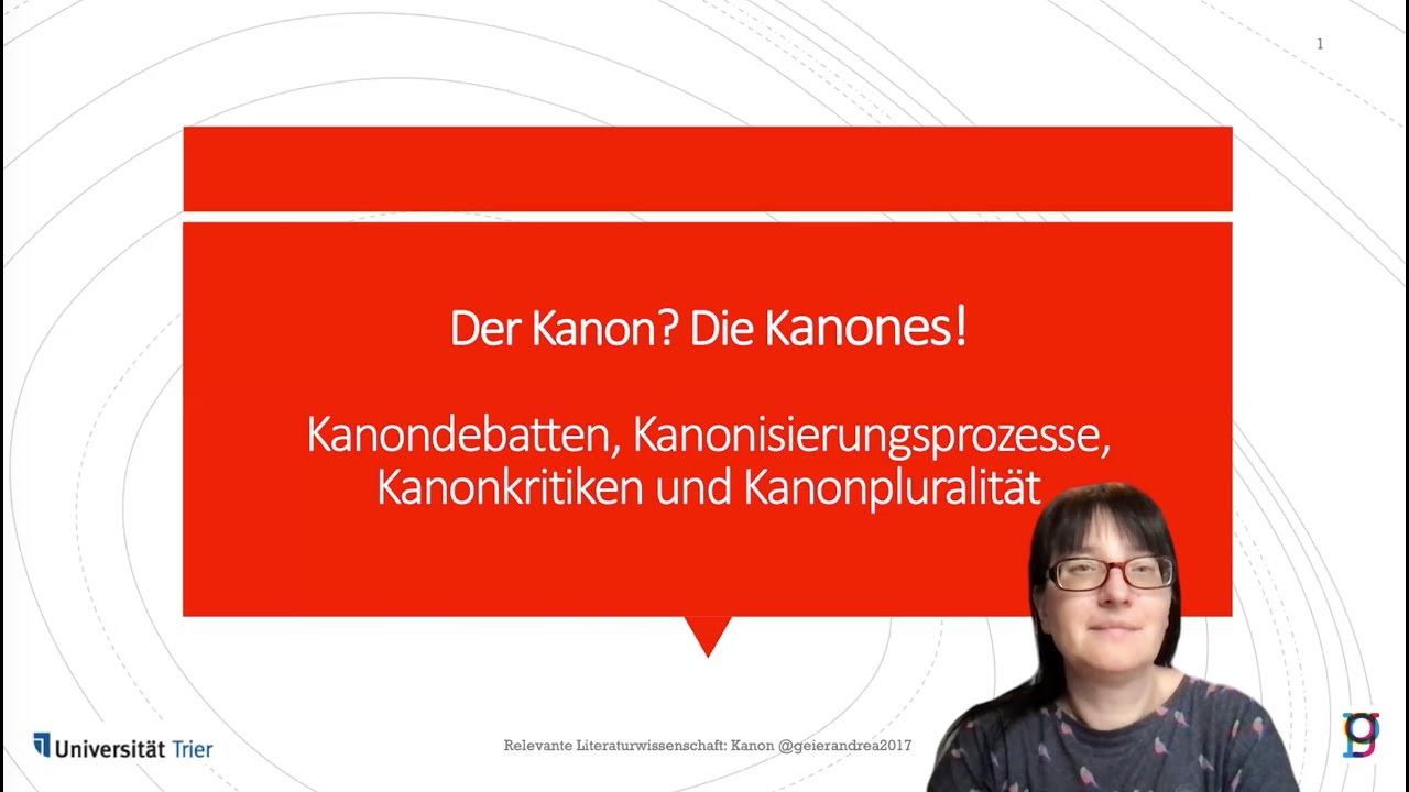 Kanon und Kanondebatten Relevante Literaturwissenschaft