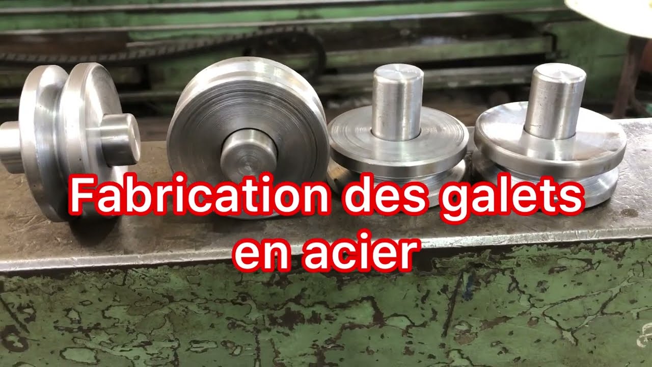 Usinage des galets en acier